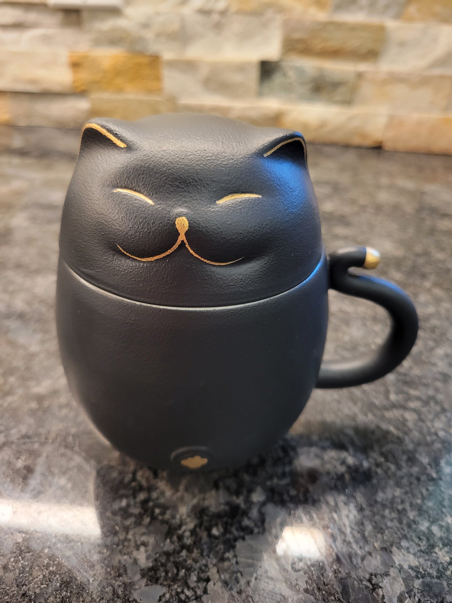 Ceramic Cat Infuser Mug