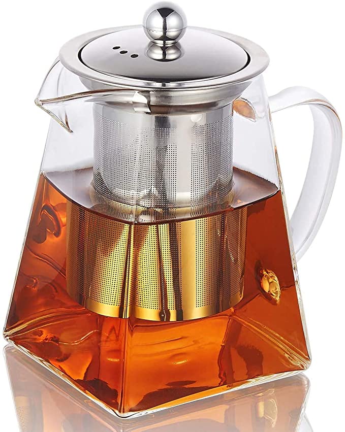 Square Glass Teapot - Four Sizes