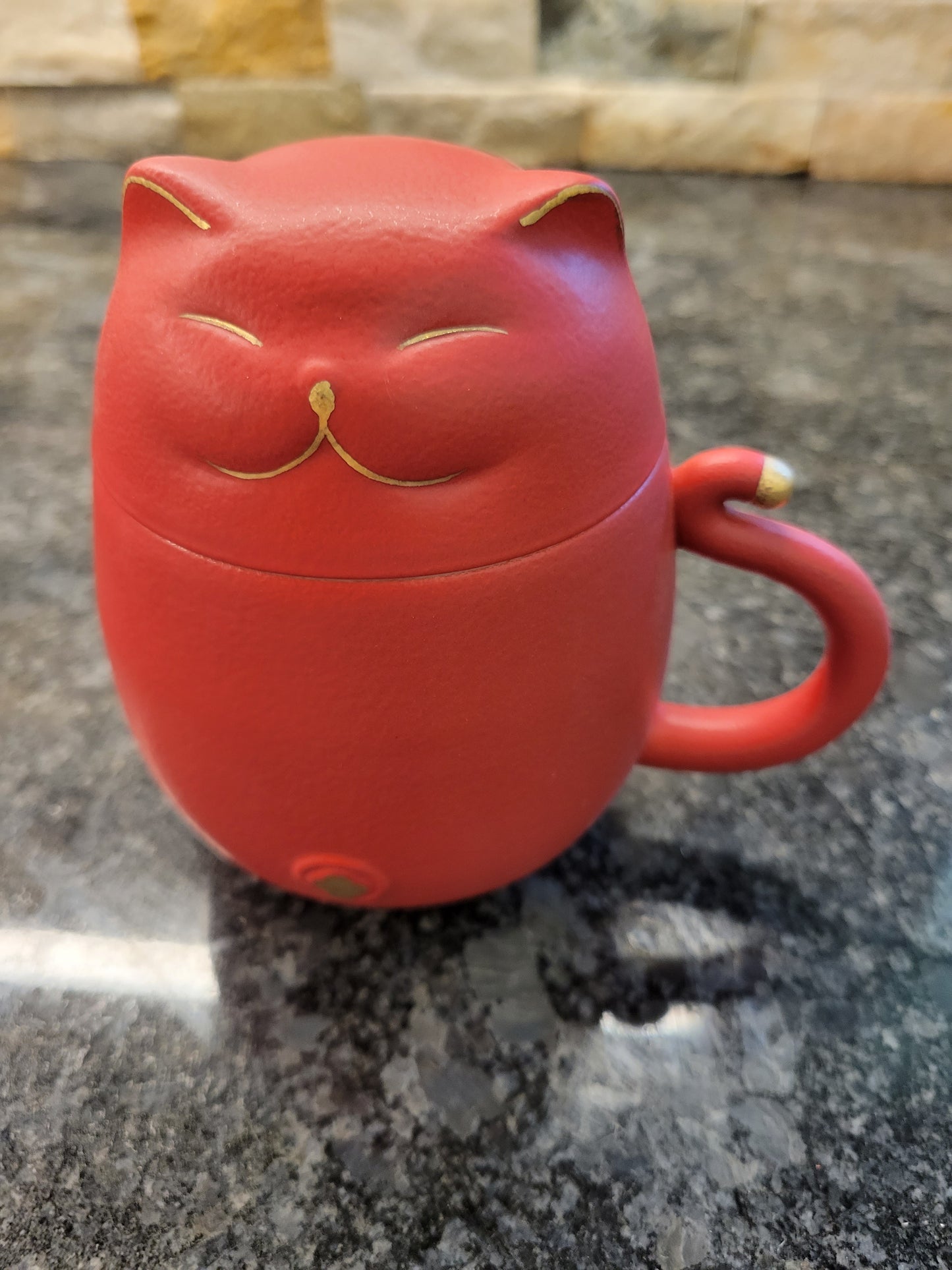 Ceramic Cat Infuser Mug