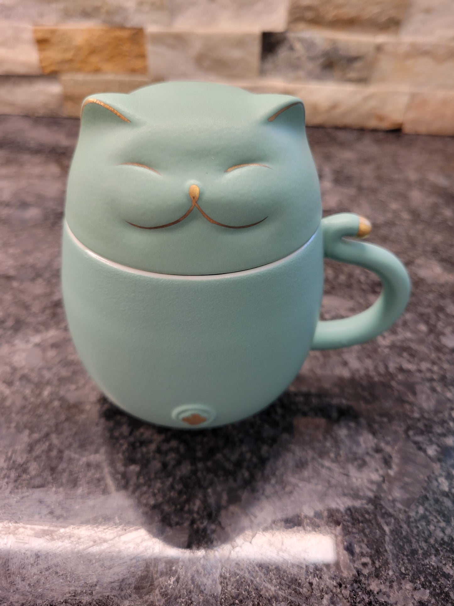 Ceramic Cat Infuser Mug