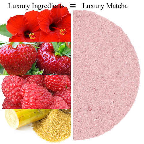 Matcha sucré à la framboise bleue