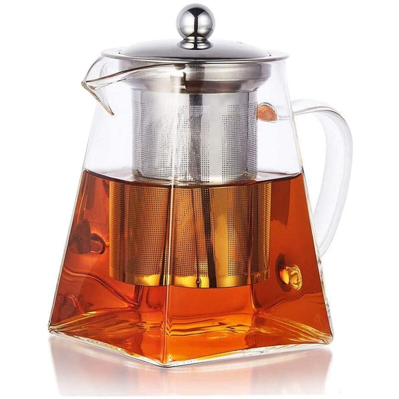 Square Glass Teapot - Four Sizes